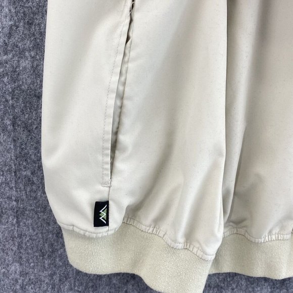 Wedge Golf And Beyond Vest Mens L Beige Tan V Neck‎ Pockets Pullover Windbreaker - Picture 3 of 7
